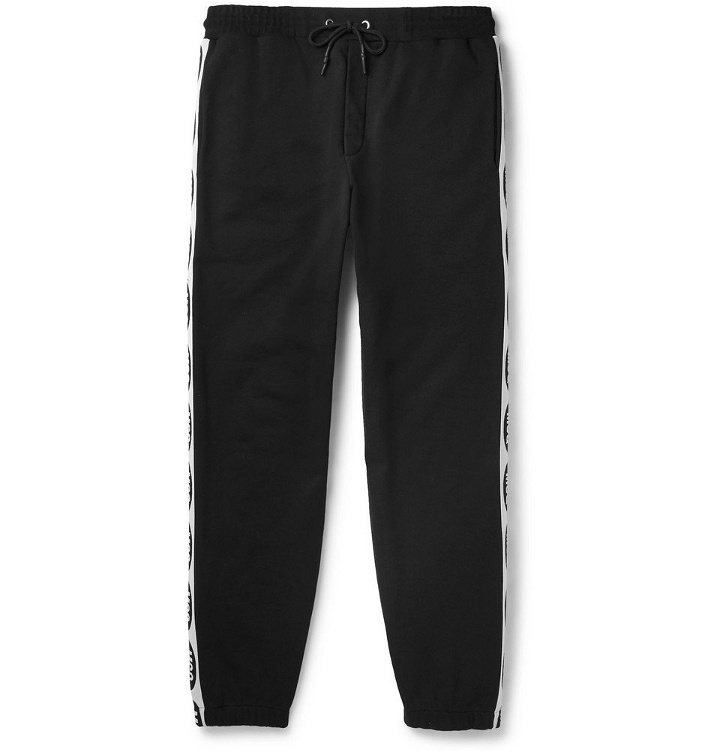 Photo: McQ Alexander McQueen - Tapered Logo-Trimmed Loopback Cotton-Jersey Sweatpants - Men - Black