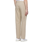 Maison Kitsune Beige Plain Seersucker Nico Trousers