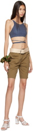 Maryam Nassir Zadeh Beige Vetiver Belt