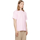 Givenchy Pink Contour Seam Contrasted Stitch T-shirt