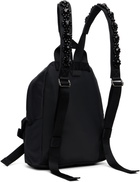 Simone Rocha Black Beaded Utility Bow Backpack