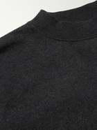 Snow Peak - Recycled Cotton-Jersey Mock-Neck T-Shirt - Black