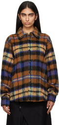 ADER error Blue & Brown Plaid Shirt
