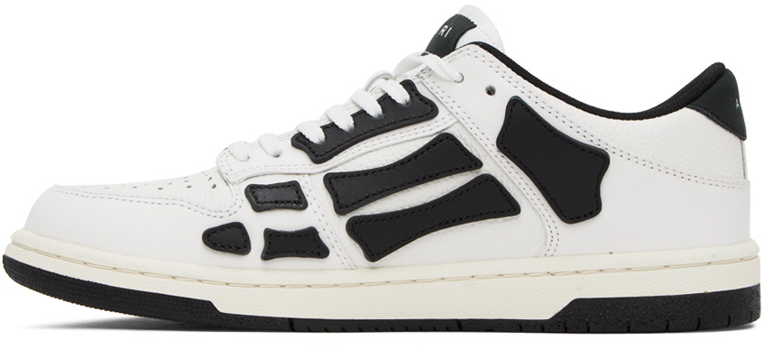 AMIRI White & Black Skel Top Low Sneakers Amiri