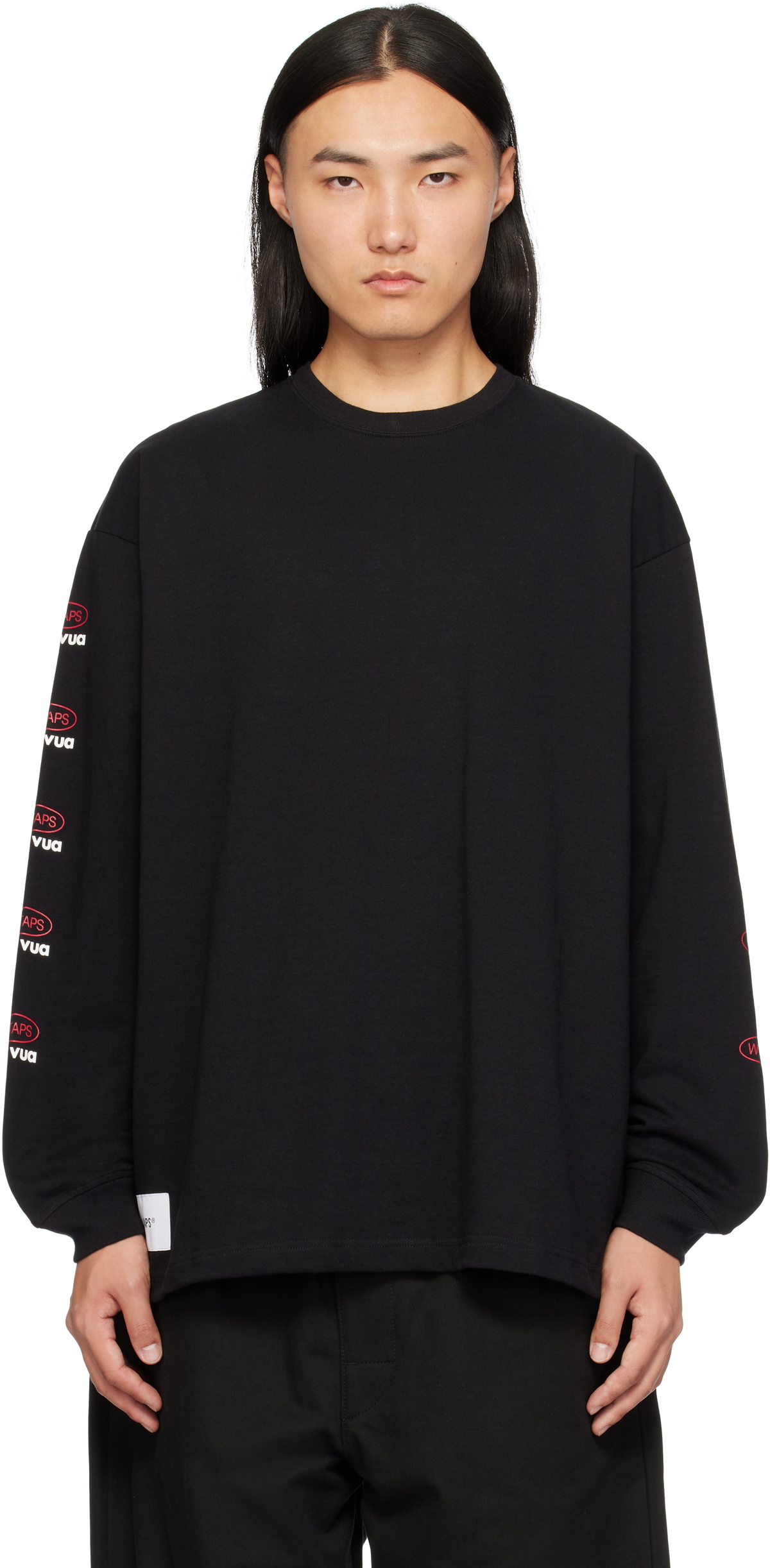 WTAPS Black Cut & Sewn 13 Long Sleeve T-shirt WTAPS
