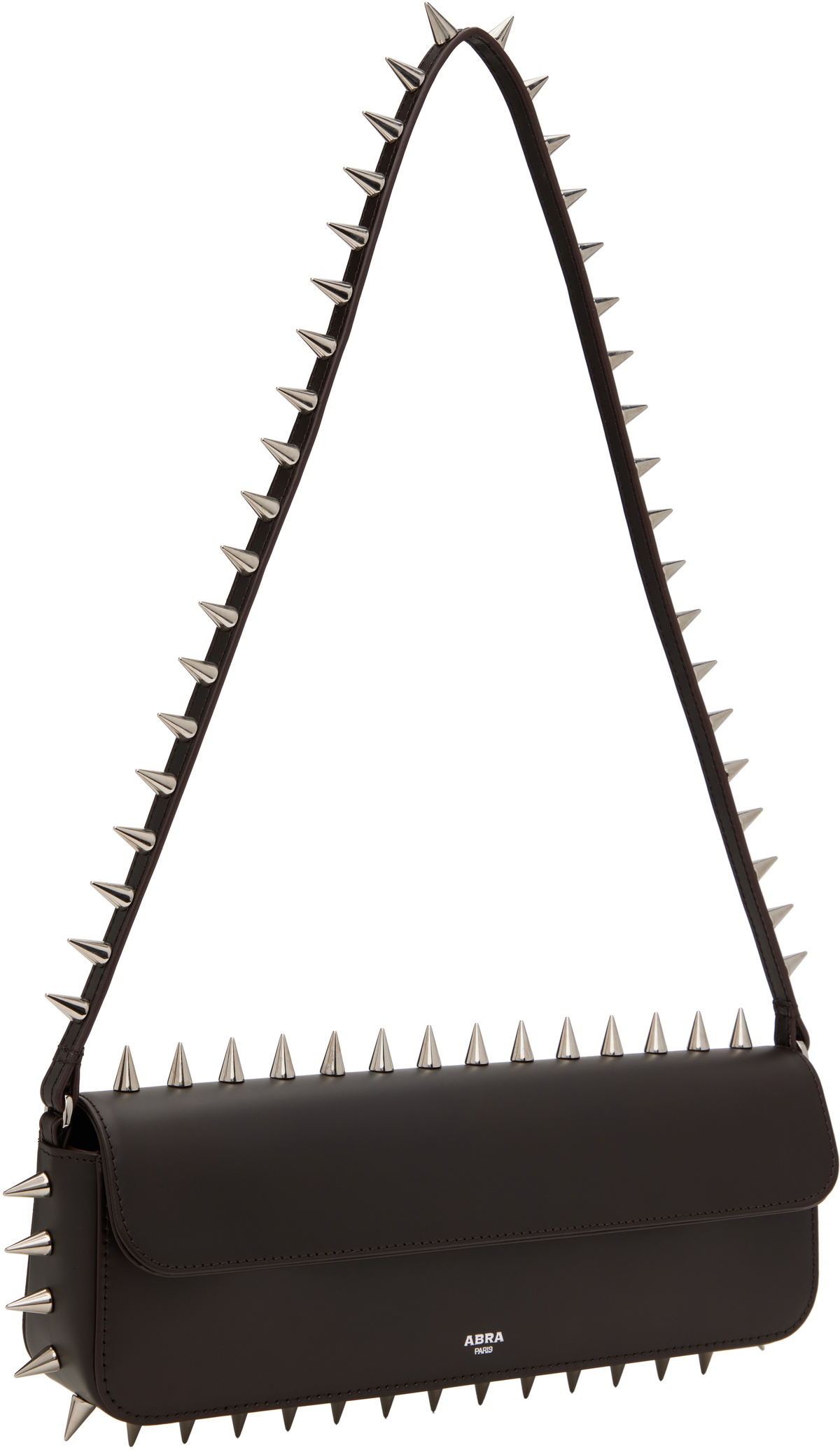 ABRA Brown Spike Baguette Bag