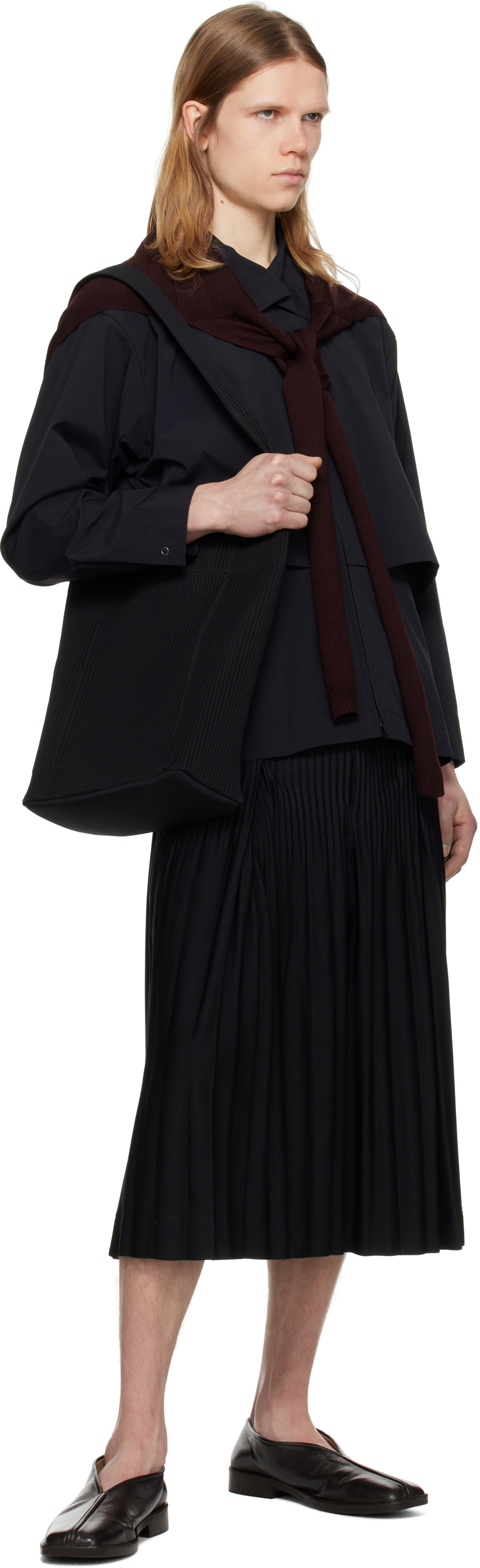 HOMME PLISSÉ ISSEY MIYAKE Black Packable Shirt Homme Plisse Issey