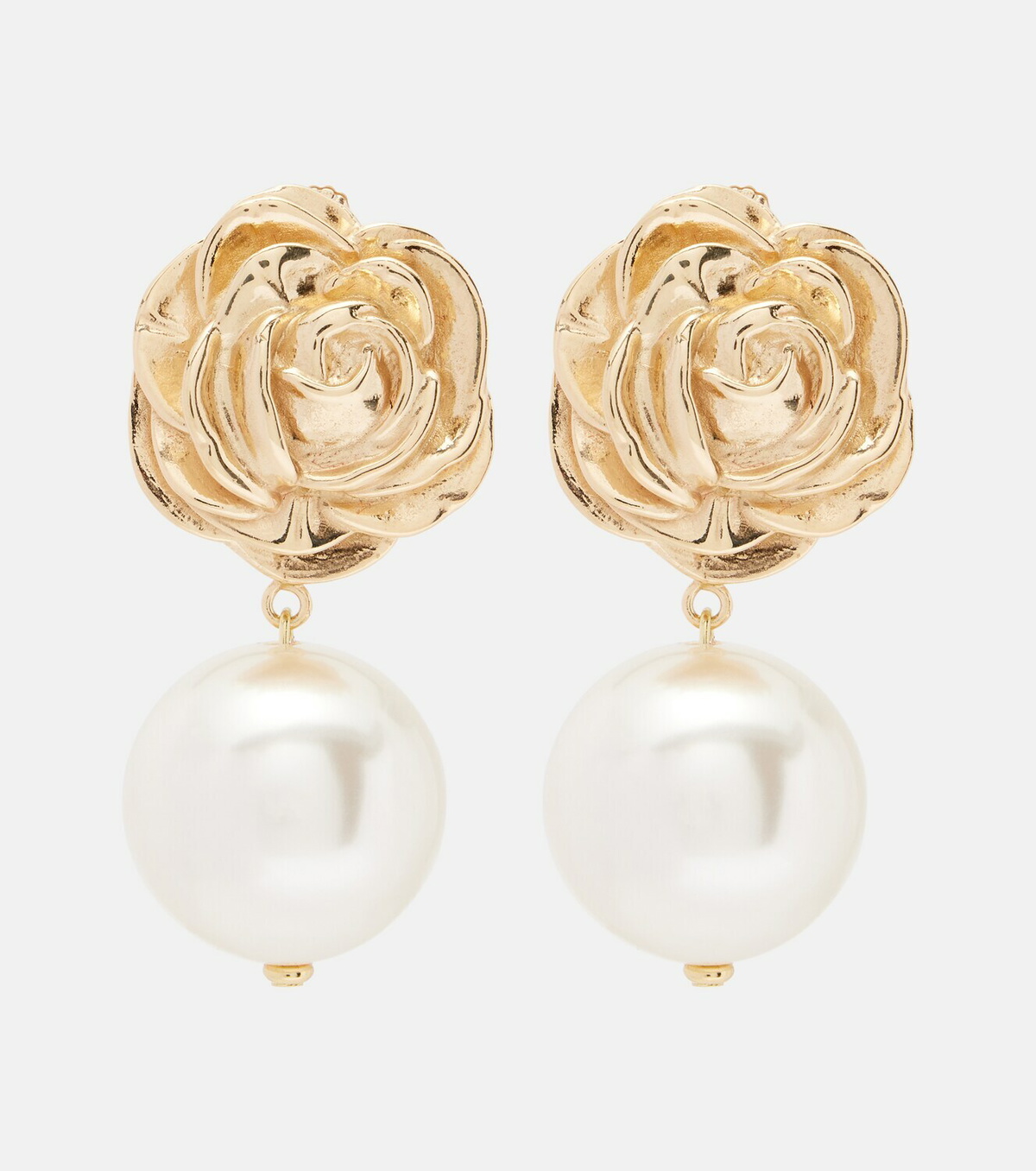 Magda Butrym Faux pearl gold-plated drop earrings