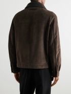 Zegna - Shearling Trucker Jacket - Brown