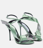Area x Sergio Rossi Marquise satin sandals
