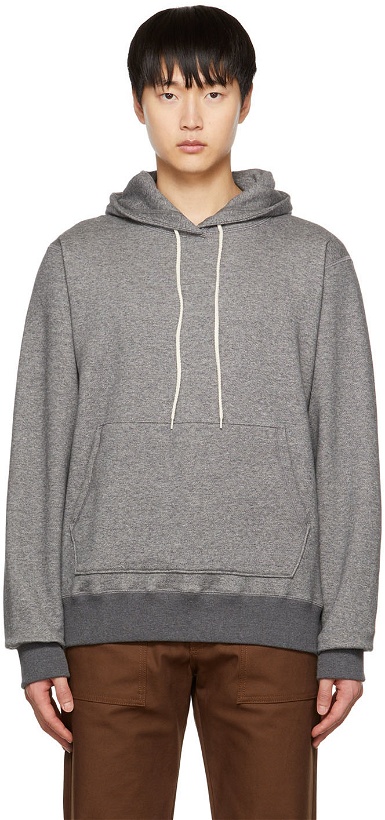 Photo: Naked & Famous Denim Gray Cotton Hoodie