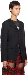 Black Comme des Garçons Black Deconstructed Blazer
