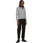Thom Browne Gray Ottoman Milano Stitch 4-Bar Bomber Jacket