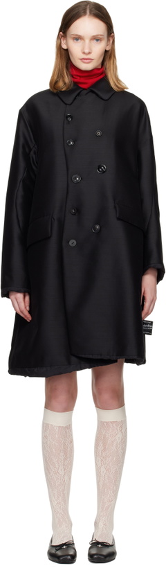 Photo: UNDERCOVER Black Uneven Coat