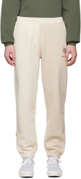 Dime Beige Split Crest Lounge Pants