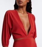 Eres Esmee cutout jersey minidress