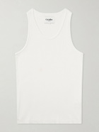 Corridor - Ribbed Cotton Tank Top - White