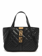 VERSACE Small Quilted Leather Tote Bag