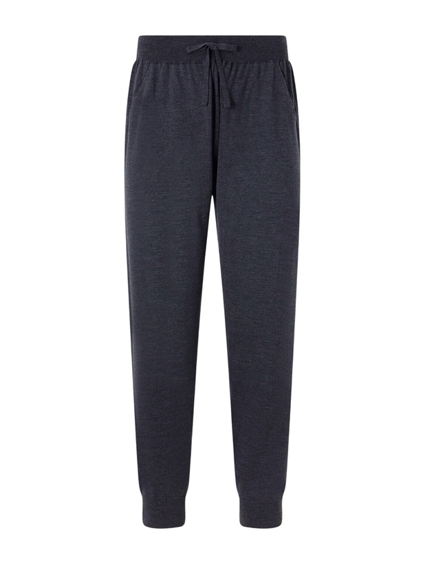 Photo: John Smedley - Henning Tapered Merino Wool Sweatpants - Gray