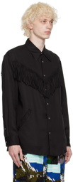 NOMA t.d. Black Fringe Shirt