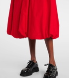 Noir Kei Ninomiya Gathered cotton midi skirt