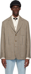 Valentino Beige Single-Breasted Blazer