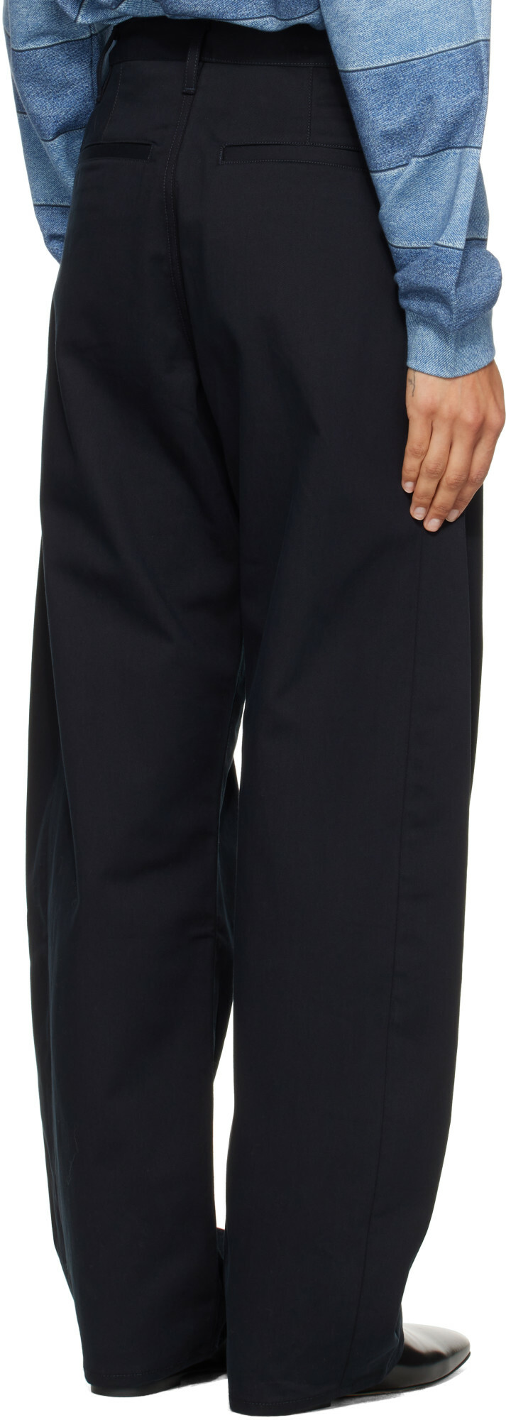 AGOLDE Navy Luna Trousers