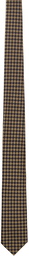 Dries Van Noten Beige & Brown Jacquard Tie