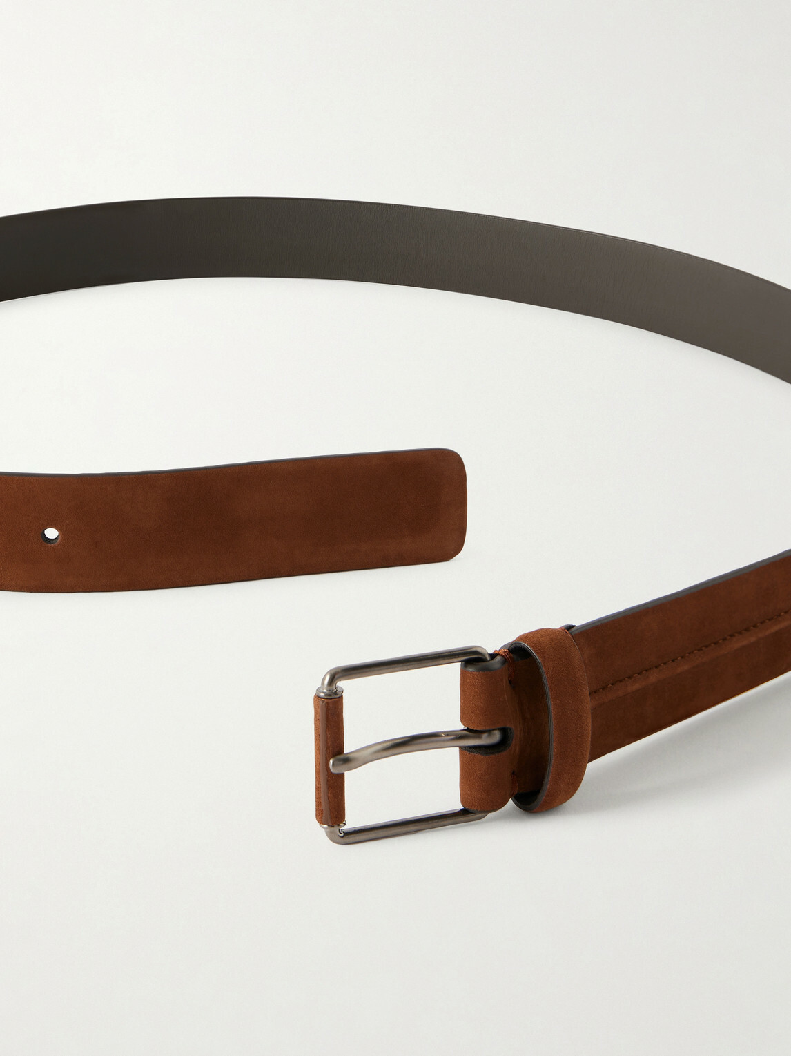Zegna - 3cm Leather Belt - Brown