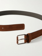Zegna - 3cm Leather Belt - Brown