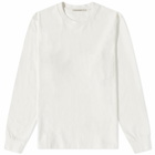 Nudie Jeans Co Men's Nudie Long Sleeve Rudi Heavy Pocket T-Shirt in Chalk White