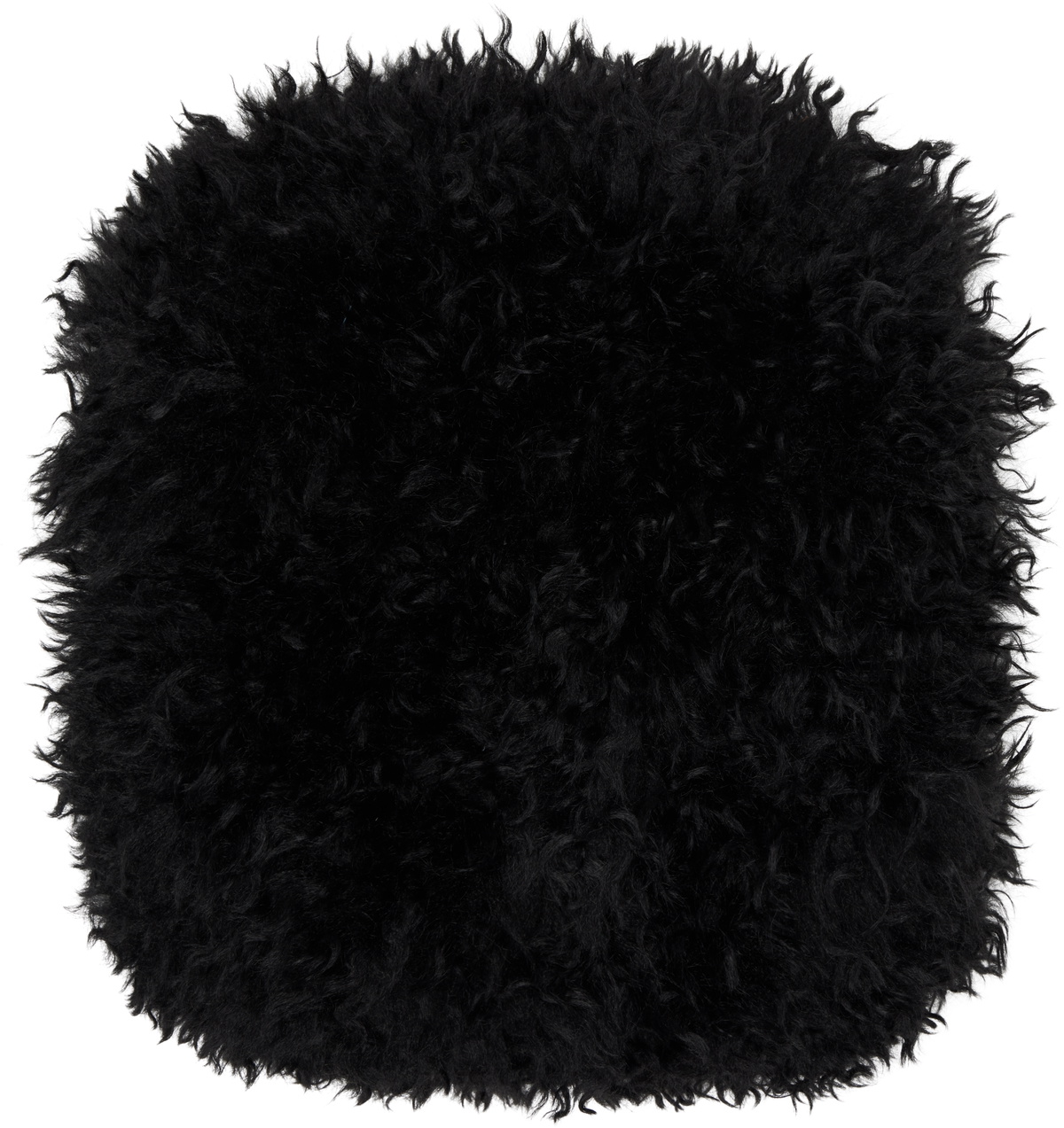 Anna Sui SSENSE Exclusive Black Faux-Fur Muff Hand Warmer