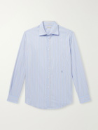 Massimo Alba - Genova Striped Cotton-Poplin Shirt - Blue