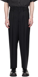 VEIN Black Tropical Trousers