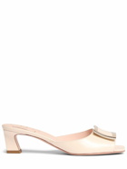 ROGER VIVIER 45mm Trompette Patent Leather Mules