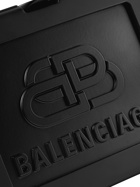 BALENCIAGA - Logo-Embossed Resin Messenger Bag - Black
