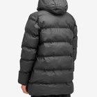 Rains Men's Alta Long Puffer Cargo Jacket in Black