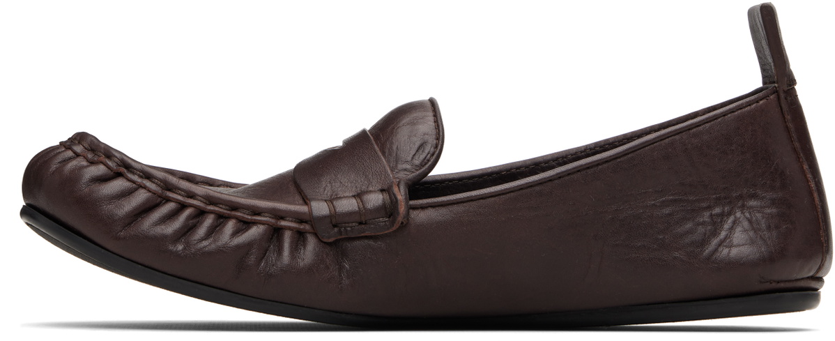 Acne Studios Brown Leather Loafers