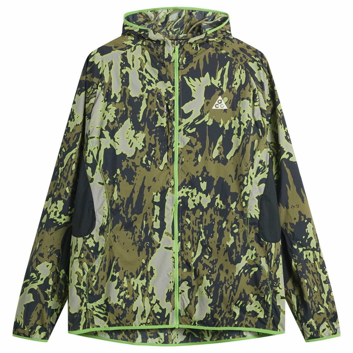Photo: Nike Running Men's Nike Mens ACG Running Trail Energy Jacket in College Grey/Black/Summit White