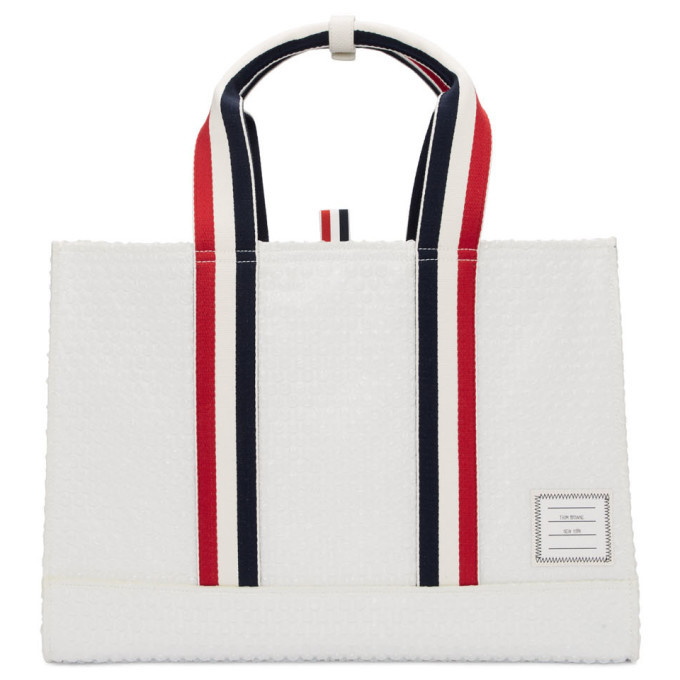 Photo: Thom Browne White Bubble Wrap East-West Tote