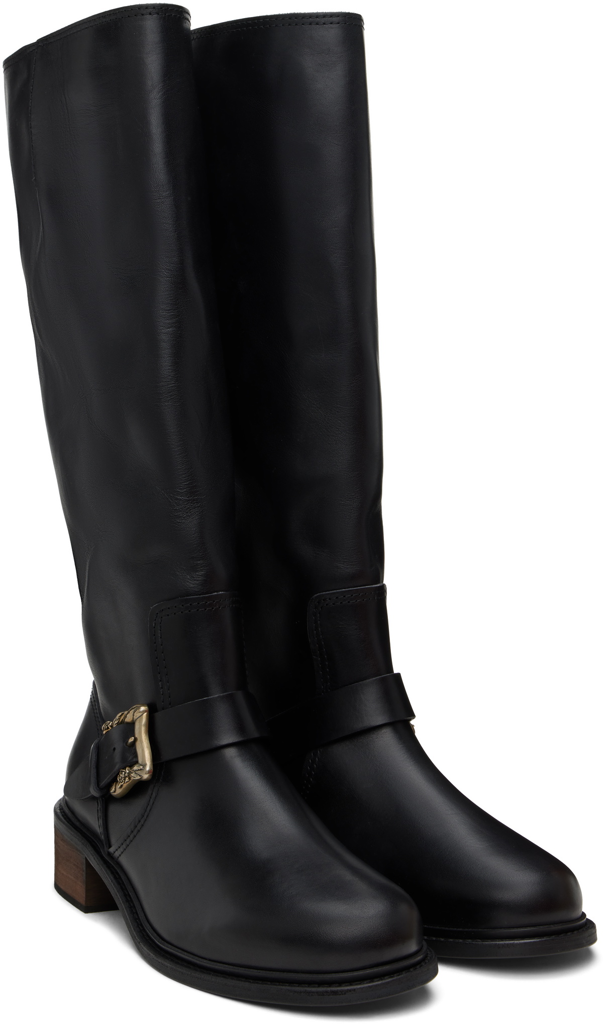Enfants Riches Déprimés Black Motorcycle Tall Boots Enfants