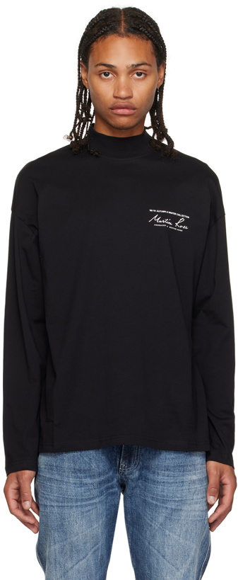 Photo: Martine Rose Black Printed Long Sleeve T-Shirt