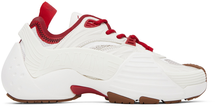 Lanvin SSENSE Exclusive Red & White Flash-X Sneakers Lanvin