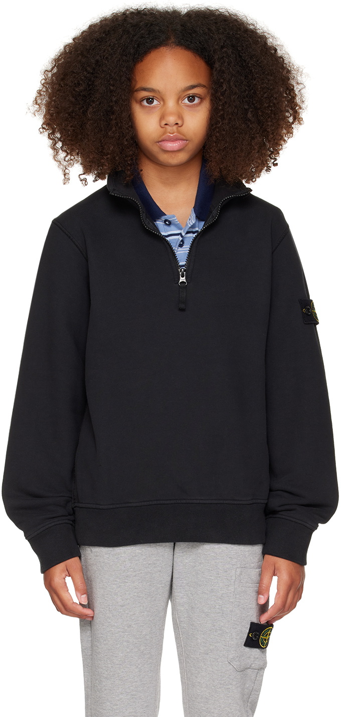 Stone Island Junior Kids Black 61020 Sweatshirt