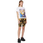 Versace Jeans Couture Black Baroque Jewels Bike Shorts