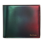 Paul Smith Green and Red Gradient Billfold Wallet