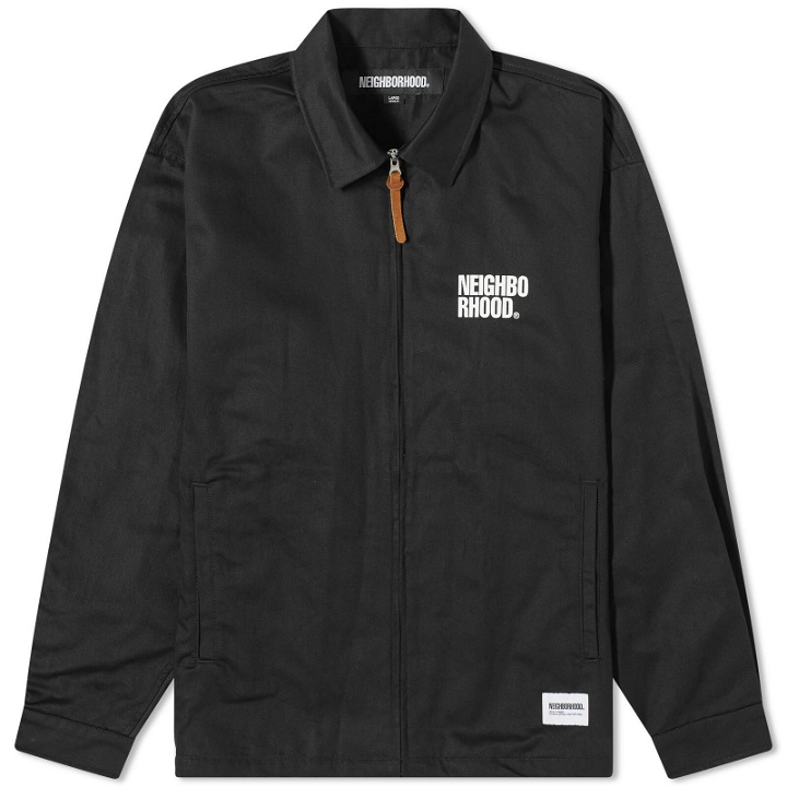Photo: Neighborhood Men's Zip Work Jacket in Black