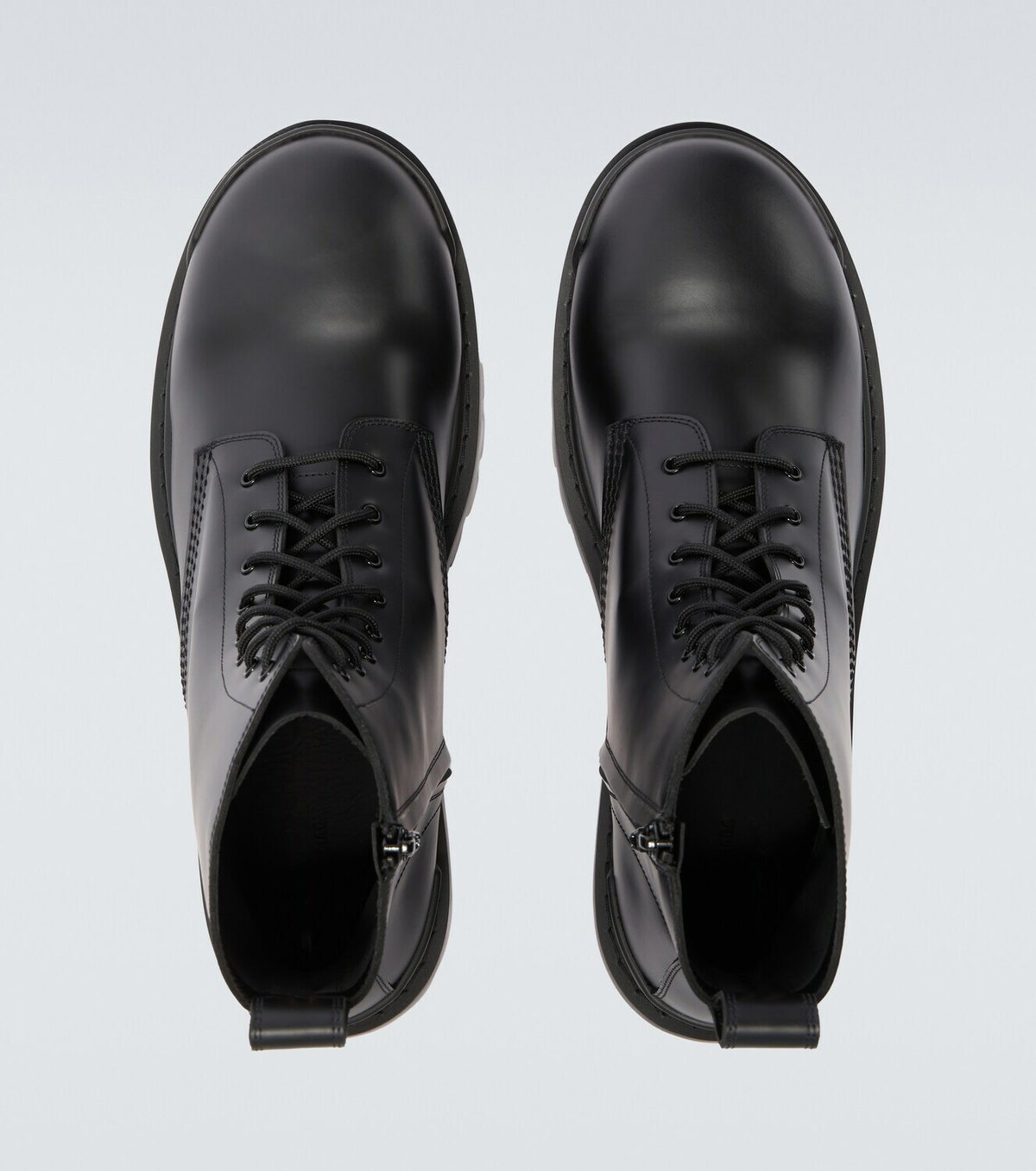 Balenciaga Combat Strike leather combat boots