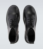 Balenciaga Combat Strike leather combat boots
