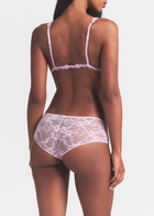 Skims Stretch-lace Triangle Bralette Light Pink